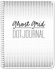 BookFactory Ghost Grid Dot Journal/Large Bullet Notebook 120 Pages 8.5" x 11" Wire-O (JOU-120-7CW-A(