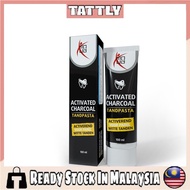 Tattly CO100 VRSTI Toothpaste Activated Charcoal Toothpaste 100g Natural Activated Organic Bamboo Ch