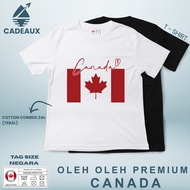 CANADA 51 SOUVENIR T-Shirt CANADA COUNTRYTAG 24s Combed Cotton T-Shirt SOUVENIR PREMIUM GIFT