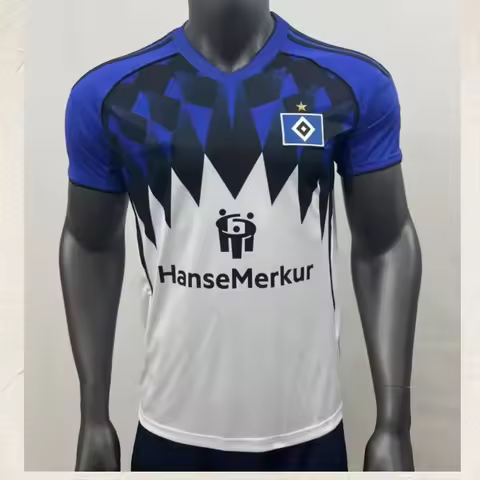 25-26 German Second Division League Hamburg Jersey Number 9 Grazel Hamburger SV Home and Away Footba