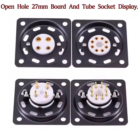 1PC 4Pin 7Pin 8Pin 9Pin Tube Socket Mounting Shock Proof Plate For Audio Vintage Amplifier Tube 2A3 