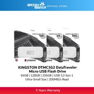 KINGSTON DTMC3G2 DataTraveler Micro USB Flash Drive - 128GB/256GB/64GB