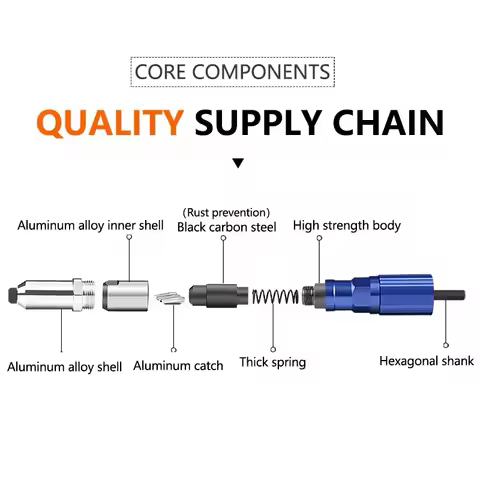 Electric Rivet Gun 2.4mm-4.8mm rivet nut gun drill adapter Cordless riveting tool Insert Nut Pull Ri