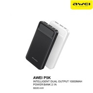 AWEI P19K Portable Powerbank 20000mAh Powerbank Dual USB Type C Micro Dual Input Travel Powerbank fo