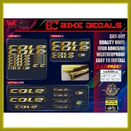 ⊙ ❦ ㍿    WECAST Cole Road Bike/MTB Frame Decals Sticker and Bike Stickers for Frame