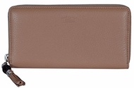 Gucci Women s 307984 Beige Leather Trademark Logo Zip Around Wallet