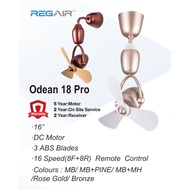 Regair Inovo Odean 18" Corner Fan Remote control 3 Blades Wall Fan Ceiling Fan Kipas Siling Dinding Inovo