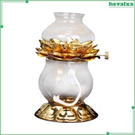 [Hevalxa] fellaptop Oil Lamp Oil Lantern Lotus Flower Lamp Decorative for Holiday Table