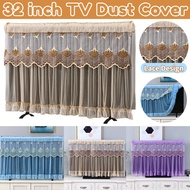 32 Inch TV Cover Ultra-Thin LCD Protective Cover Lace Embroidery TV Screen Monitor Cover