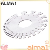 ALMA Round Wire Gauge, Metric and Imperial Scales Non-Ferrous Metal Gauge Thickness Gauge, 0-36 Gaug