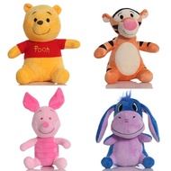 21cm-23cm Winnie The Pooh Tigger Piglet Eeyore Plush Toy Cute Animal Bear Tiger Pig Donkey Soft Stuf