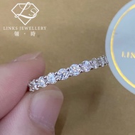 ［Real Moissanite］Can Pass Diamond Test 18K Gold Light Luxury 2.2ct Full Moissanite Ring MR018 Moissa