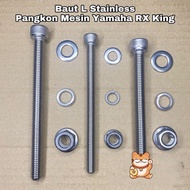 MESIN RX KING Engine Mounting Bolt Stainless Steel L Bolt 100% Genuine Stainless Steel