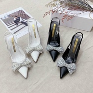G28 WOMEN'S HIGH HEELS WITH JADE BOW CLASS LEATHER 7P SPIRIT HEELS SMOOTH AND LUXURY - FORM 1.5 ORDE