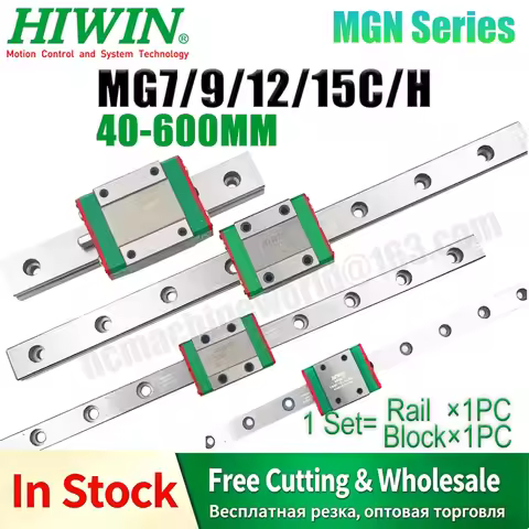 Original HIWIN MGN7C MGN9C MGN12C MGN15C MGN7H MGN9H MGN12H MGN15H 300MM 400MM 500MM MGN5 MGN7 MGN9 
