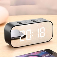 BT501 LED Alarm Clock Bluetooth Speaker Mini Mirror Screen Clock Card Bass Small Stereo Bluetooth Wireless Speaker