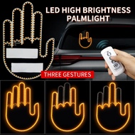 New LED Illuminated Gesture Light Car Light With Remote Road Rage Signs Middle Finger Gesture Light 