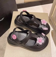 日本crocs款黑色花花窿窿拖鞋🌸全新