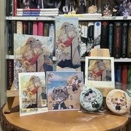 Alhaitham & Kaveh Haikaveh by Liusha Glitter Artprint Transparent Card Badge