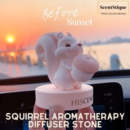 Squirrel Aromatherapy Diffuser Stone with Reeds Diffuser set