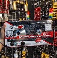 RS8 CVT PULLEY SET WITH DRIVE FACE V 4.2 DUAL SPEED RAMP (2 ANGLE PROFILE)