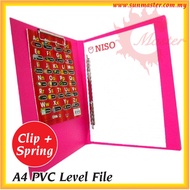 A4 PVC Level File | Wire Clip File | Spring File | Clip File F858