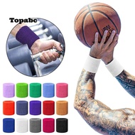 TOPABCS 1Pcs Wristband, Cuff Tennis Fitness Run Gym Wrist Support Band,  8x8cm Sweat Towel Cotton Sp
