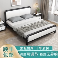 Foldable Bed Single Metal Bed Frame Single Iron Bed Hous Delivery To SG ehold Double Bed Simple Modern Strong and Durable 单人床