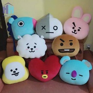Pillow BT21 BTS Unofficial Tata Shooky Cooky Chimmy RJ Koya Mang Van K-Pop