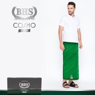 POPULER/PROMO Sarung BHS Cosmo Silver Warna Polos Hijau 01