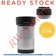Hood Lens Hood Et-54B Canon Ef-M 55-200 Mm Efm 55-200Mm Et54B Eosm M3