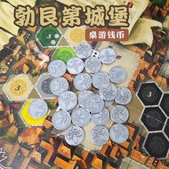 Board Game Accessories Burgundy Board Game Upgrade Accessories Coin Silver Coin TOKEN 3D Printing Pr