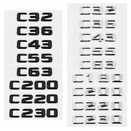 賓士 Benz C32 C36 C43 C55 C63 C180 C200 C220 C230金屬字母數字車貼排量標%潮