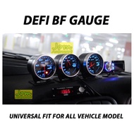 Defi Style Meter BF 2.5 Inch / Defi Gauge 60mm (Red/White Light)
