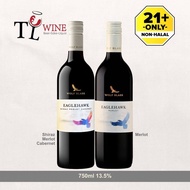 Wolf Blass Eaglehawk Shiraz Cabernet Merlot / Merlot 750ml Red Wine ALC: 13.5% ✔Duty paid 100% ORIGI