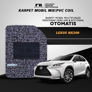 Royal Mart - Lexus NX 200 Car Carpet Without Luggage/Premium Vermicelli Noodle Carpet Anti Slip PVC Mat Car Interior Accessories