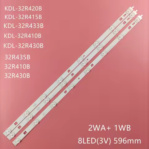 New 8LED LED backlight strip for 32"TV KDL-32R433B 32R435B 32R410B 32R420B 32R430B for INNOTEK 32INC