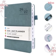 BLISS 2026-2027 Schedule Book, Convenient A5 Agenda Planner Notebook, Week Planner Multi Functional 
