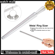 【ผู้ขาย Watch】Finger แหวนวัดขนาดพวงแหวนวัดไซส์แหวน Mandrel ไม้วัดขนาดเครื่องประดับเครื่องมือวัด Stick