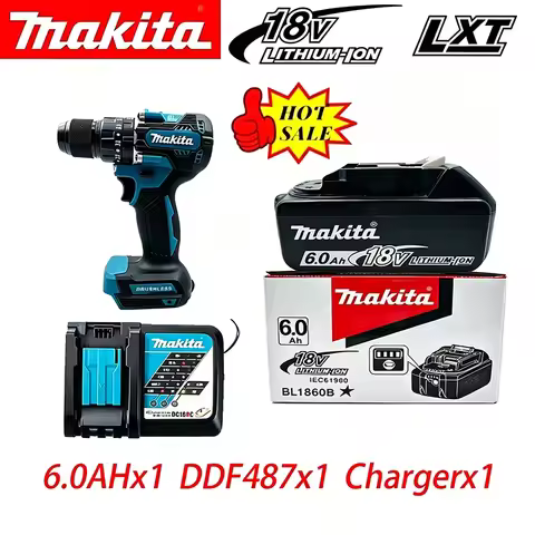 Genuine Makita 18V 6Ah 5Ah Rechargeable Battery for Makita Power Tools Li-ion Replacement 18v Batter