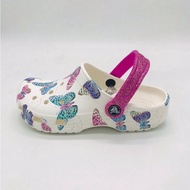 Cute Children's Sandals Crocs Classic Clog Butterfly Glitter Crocs Children's Sandals Shiny Butterfl