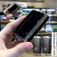 พวงกุญแจขอบสีทอง mazda เคสกุญแจรถ mazda2 mazda3 เคสกุญแจ mazda