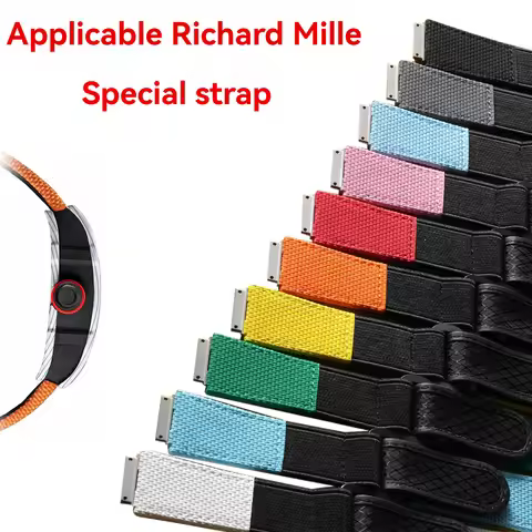 For Richard Mille DIY custom FMK Watchband RM11-03 011 RM030 RM67-01 RM59-01 RM007 Fluororubber elas