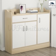 Open Door Design Shoes Cabinet Shoes Rack Shoes Storage With One Drawer(L60 x W30 x H90cm / L76 x W2