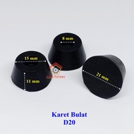 Karet Kaki Box Power/Amplifier/Speaker D20 Hitam