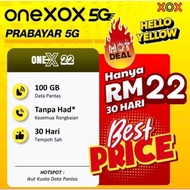 ONEXOX PREPAID 100GB 1X22 5G Simkad Unlimited Call To All Network