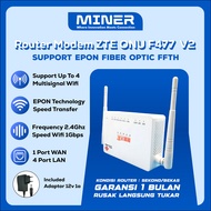 ZTE F477 V2 ONU Fiber Optic FTTH Router Modem