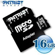 &amp;lt;SUNLINK&amp;gt;patriot 博帝 16G 16GB TF microSD micro SD SDHC 記憶卡 Class 10 Class10