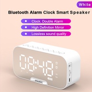 Speaker Bluetooth Jam Digital Jam Penggera, Smart Clock Speaker Heavy Bass, Support TF Card, Hadiah 