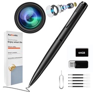 1080P Hidden Camera with 64GB, Mini Camera Pen Video Recorder with Motion Detection Security Cameras